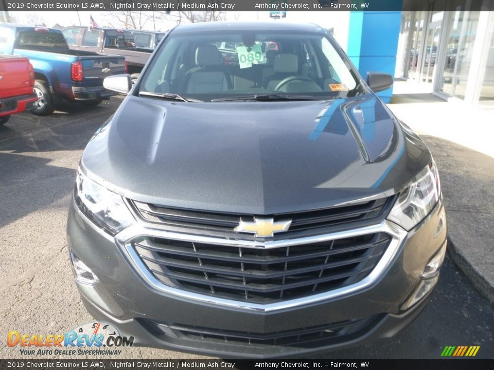 2019 Chevrolet Equinox LS AWD Nightfall Gray Metallic / Medium Ash Gray Photo #8