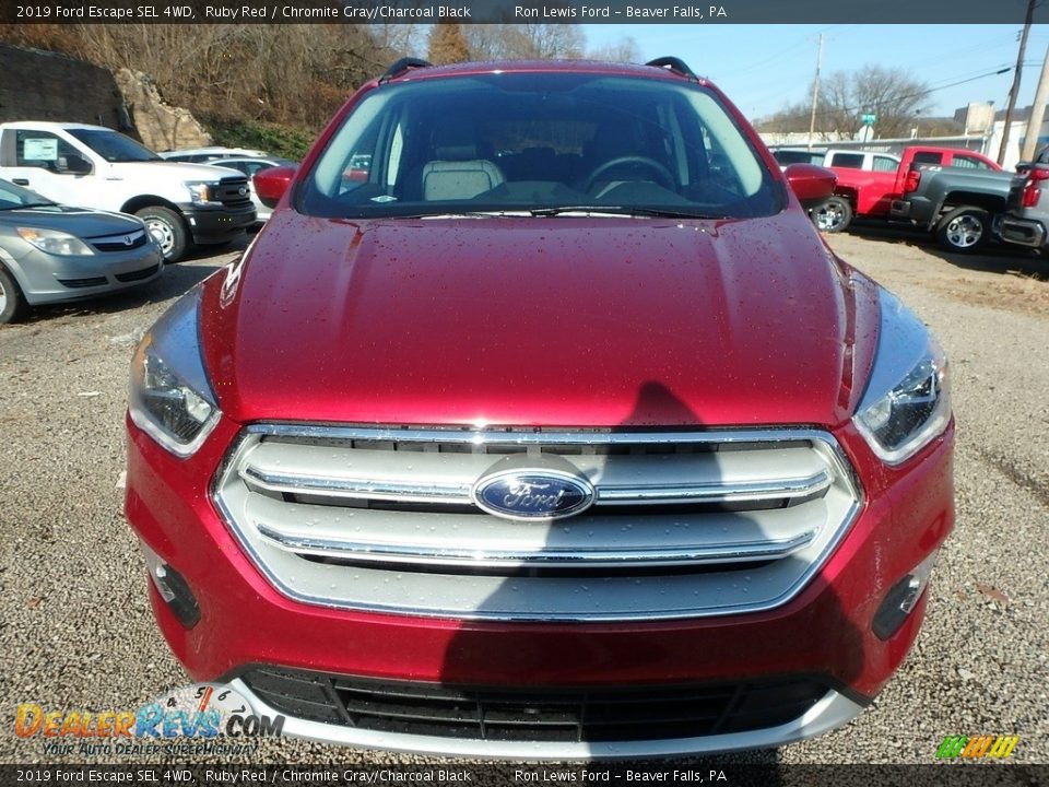 2019 Ford Escape SEL 4WD Ruby Red / Chromite Gray/Charcoal Black Photo #8