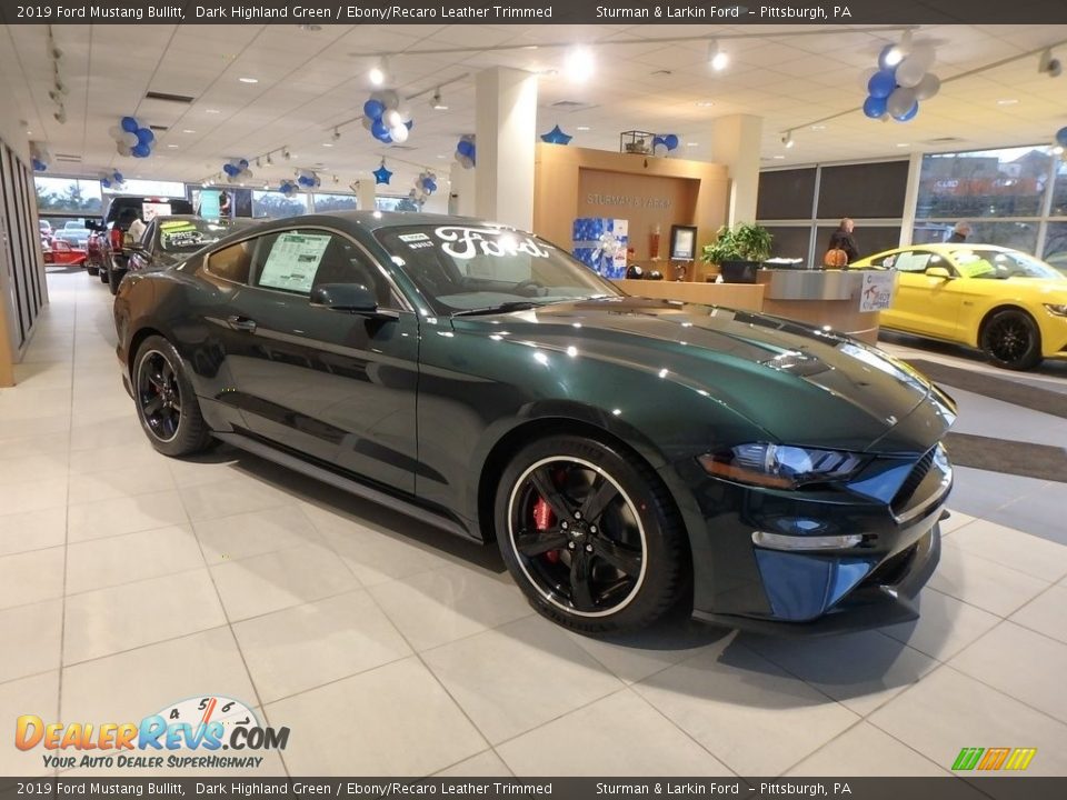 2019 Ford Mustang Bullitt Dark Highland Green / Ebony/Recaro Leather Trimmed Photo #1