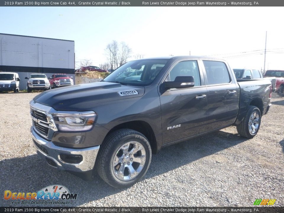 2019 Ram 1500 Big Horn Crew Cab 4x4 Granite Crystal Metallic / Black Photo #1