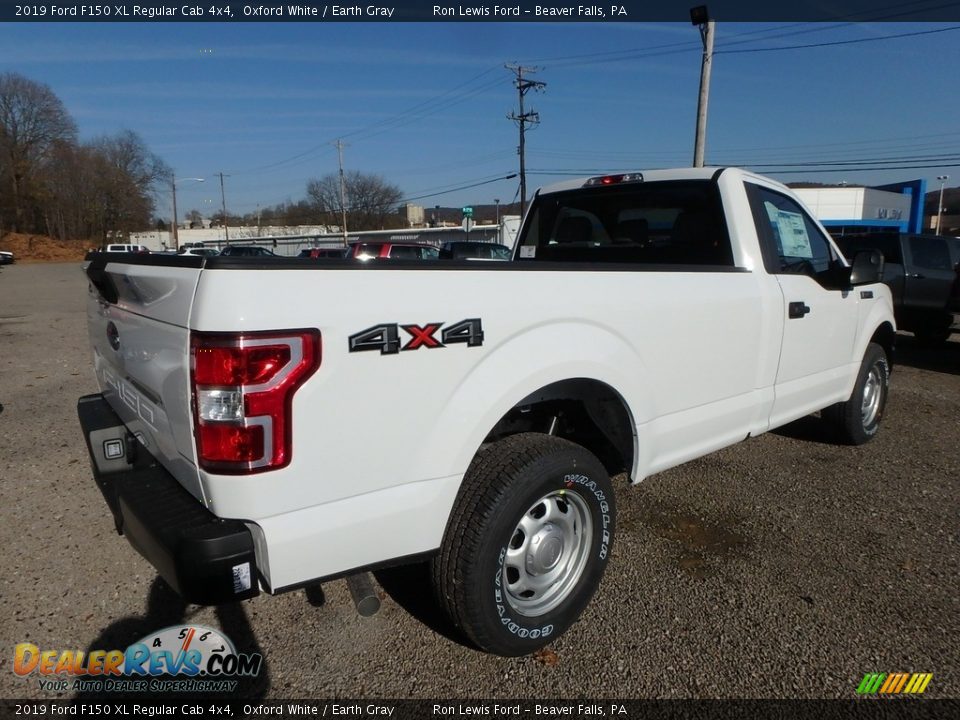2019 Ford F150 XL Regular Cab 4x4 Oxford White / Earth Gray Photo #4