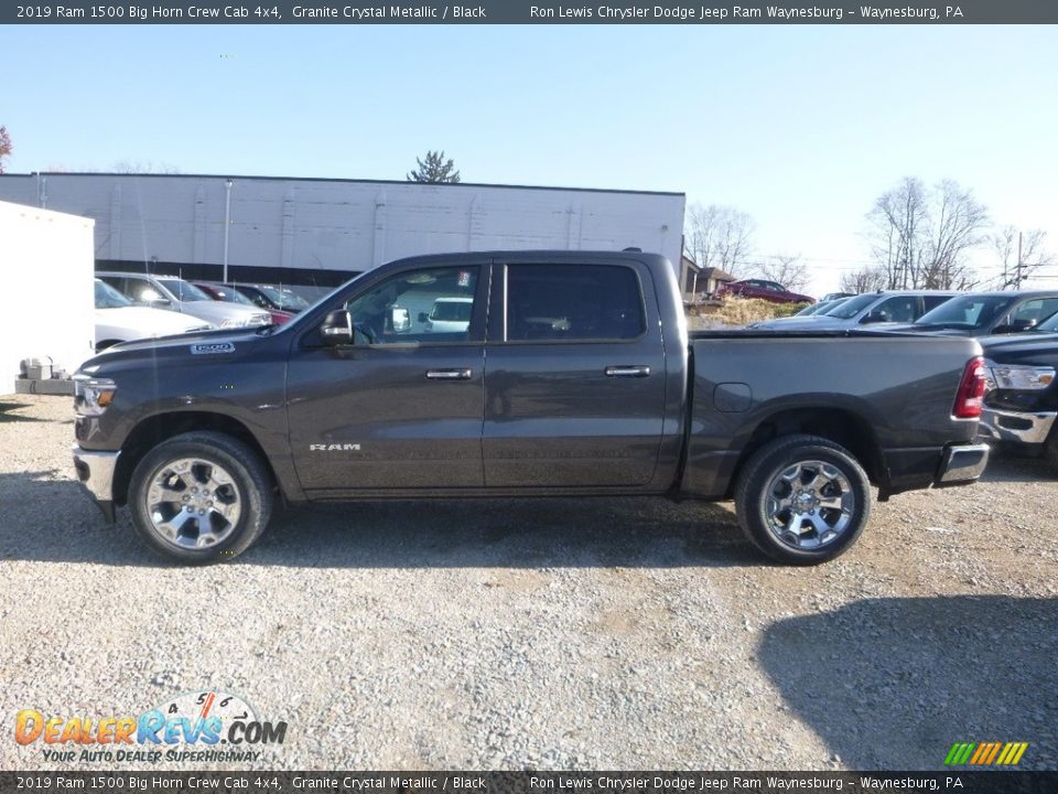 2019 Ram 1500 Big Horn Crew Cab 4x4 Granite Crystal Metallic / Black Photo #2