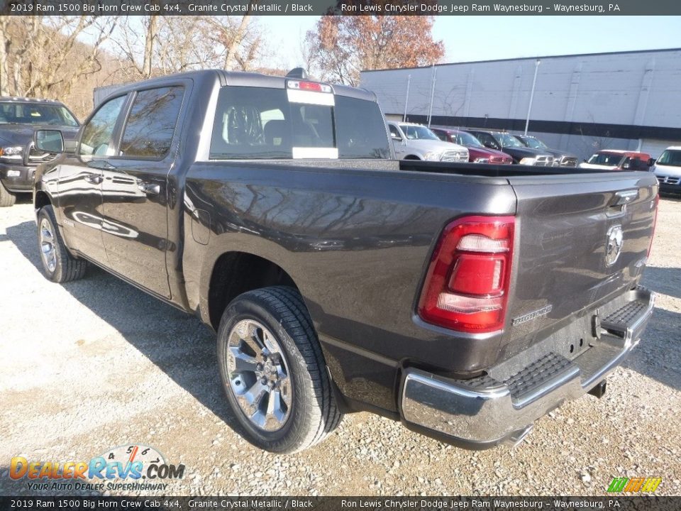 2019 Ram 1500 Big Horn Crew Cab 4x4 Granite Crystal Metallic / Black Photo #3