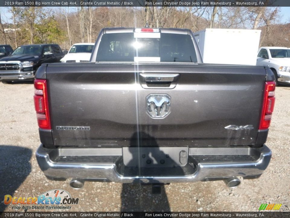 2019 Ram 1500 Big Horn Crew Cab 4x4 Granite Crystal Metallic / Black Photo #4