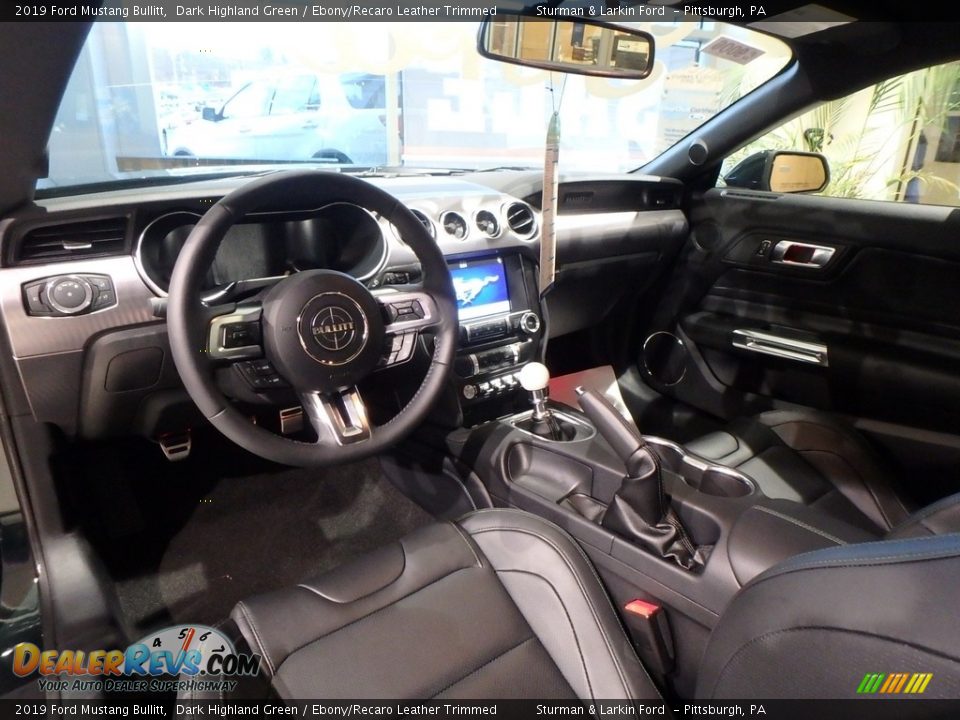 Ebony/Recaro Leather Trimmed Interior - 2019 Ford Mustang Bullitt Photo #8