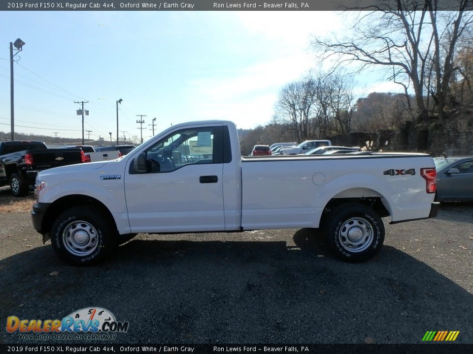 2019 Ford F150 XL Regular Cab 4x4 Oxford White / Earth Gray Photo #8