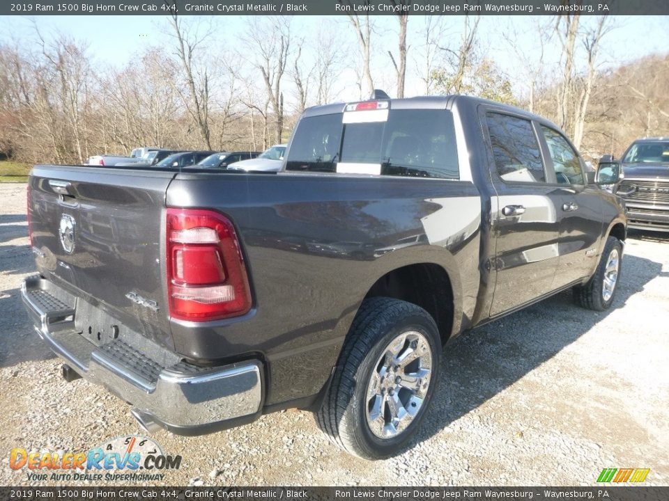 2019 Ram 1500 Big Horn Crew Cab 4x4 Granite Crystal Metallic / Black Photo #5