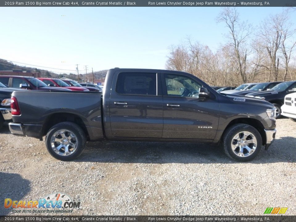 2019 Ram 1500 Big Horn Crew Cab 4x4 Granite Crystal Metallic / Black Photo #6
