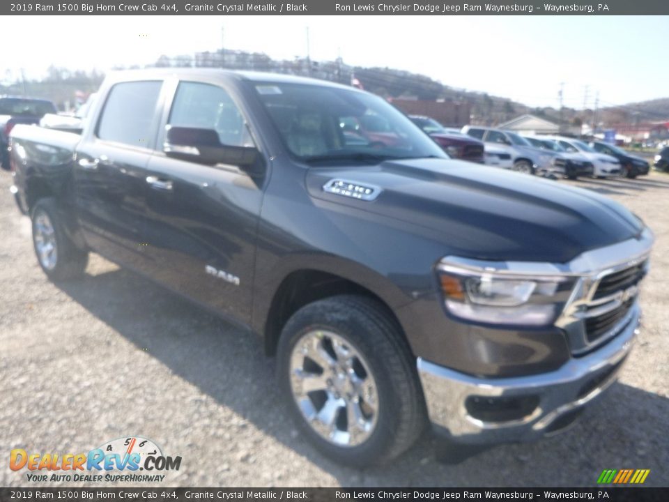 2019 Ram 1500 Big Horn Crew Cab 4x4 Granite Crystal Metallic / Black Photo #7