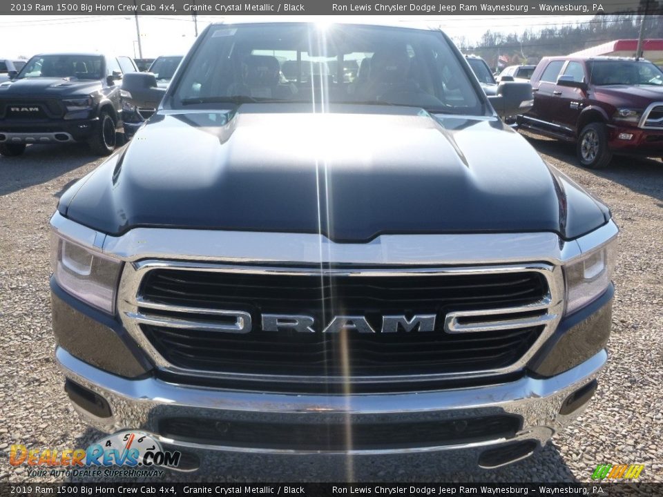 2019 Ram 1500 Big Horn Crew Cab 4x4 Granite Crystal Metallic / Black Photo #8