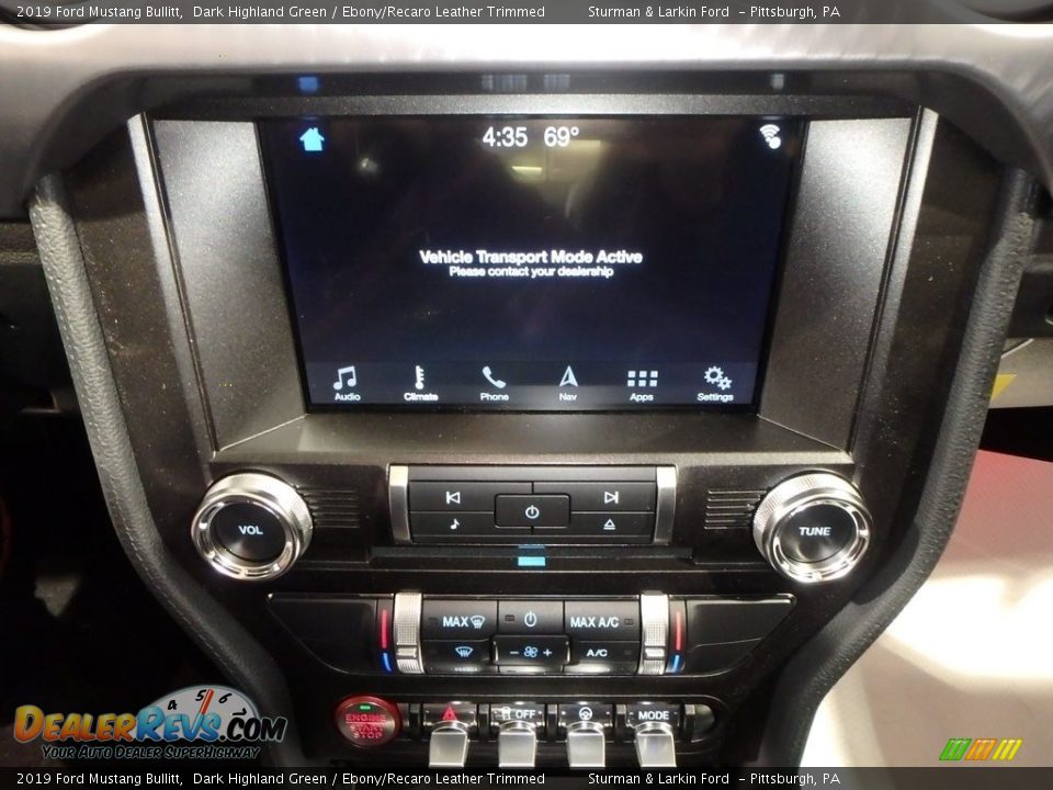 2019 Ford Mustang Bullitt Dark Highland Green / Ebony/Recaro Leather Trimmed Photo #12