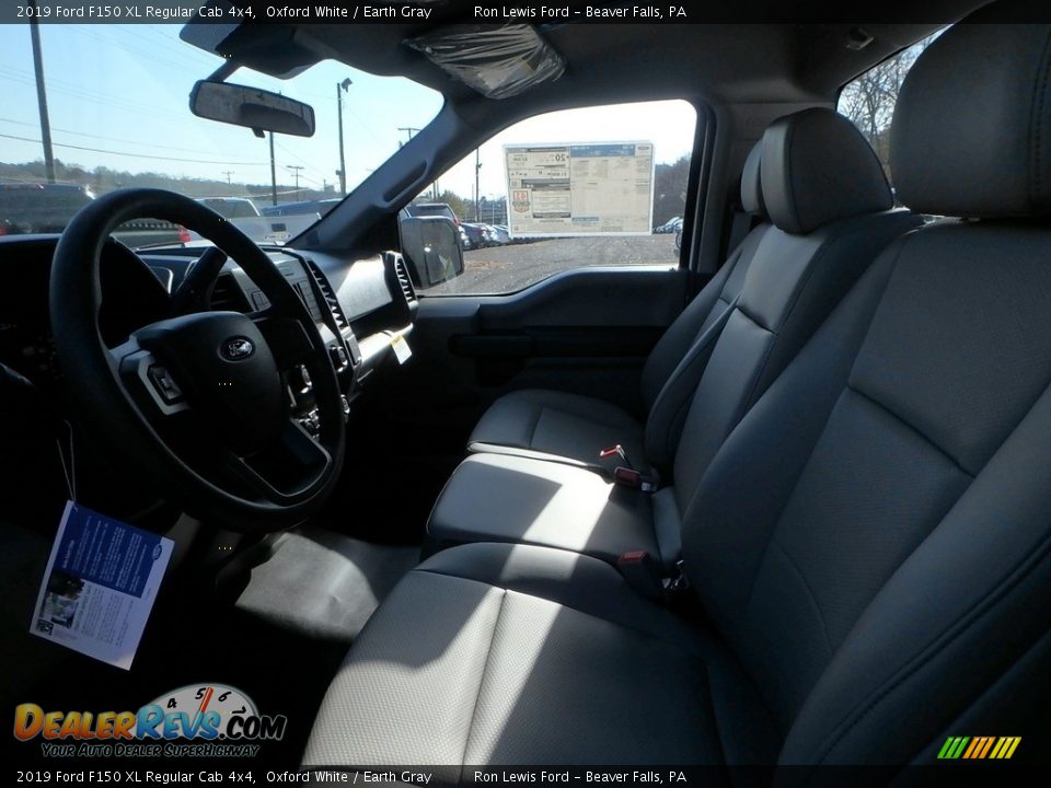 2019 Ford F150 XL Regular Cab 4x4 Oxford White / Earth Gray Photo #13