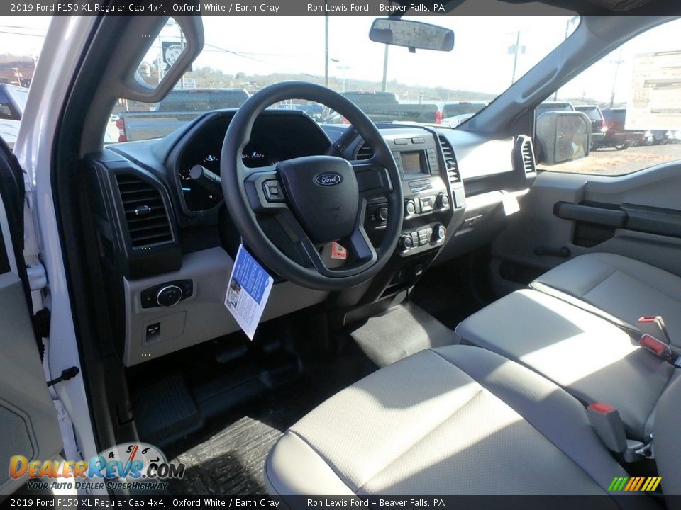 Earth Gray Interior - 2019 Ford F150 XL Regular Cab 4x4 Photo #14