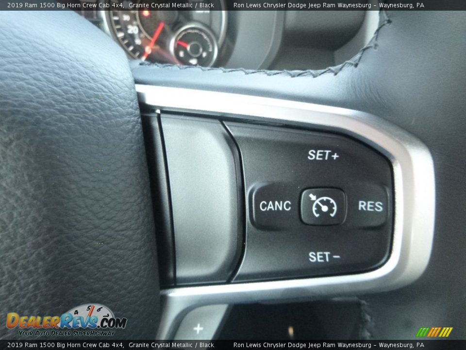 2019 Ram 1500 Big Horn Crew Cab 4x4 Granite Crystal Metallic / Black Photo #18