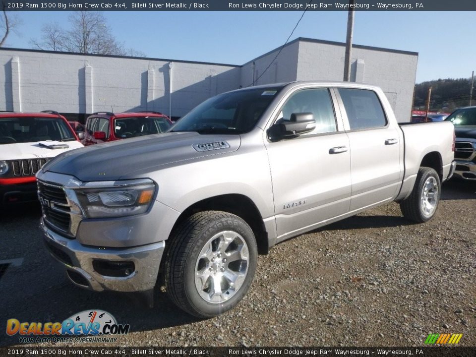 2019 Ram 1500 Big Horn Crew Cab 4x4 Billett Silver Metallic / Black Photo #1