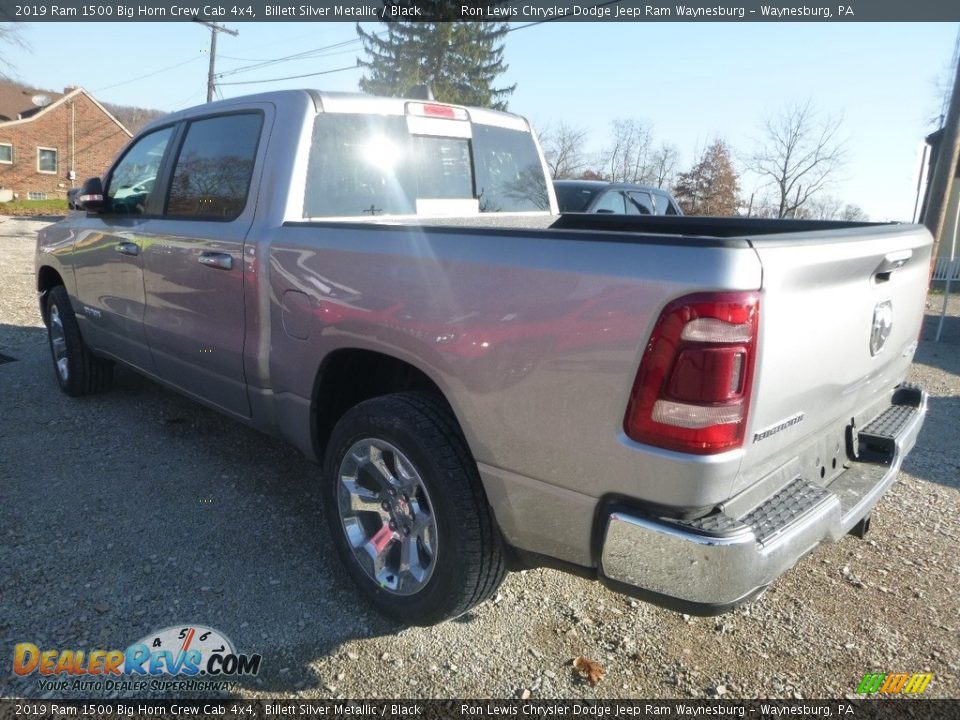 2019 Ram 1500 Big Horn Crew Cab 4x4 Billett Silver Metallic / Black Photo #10