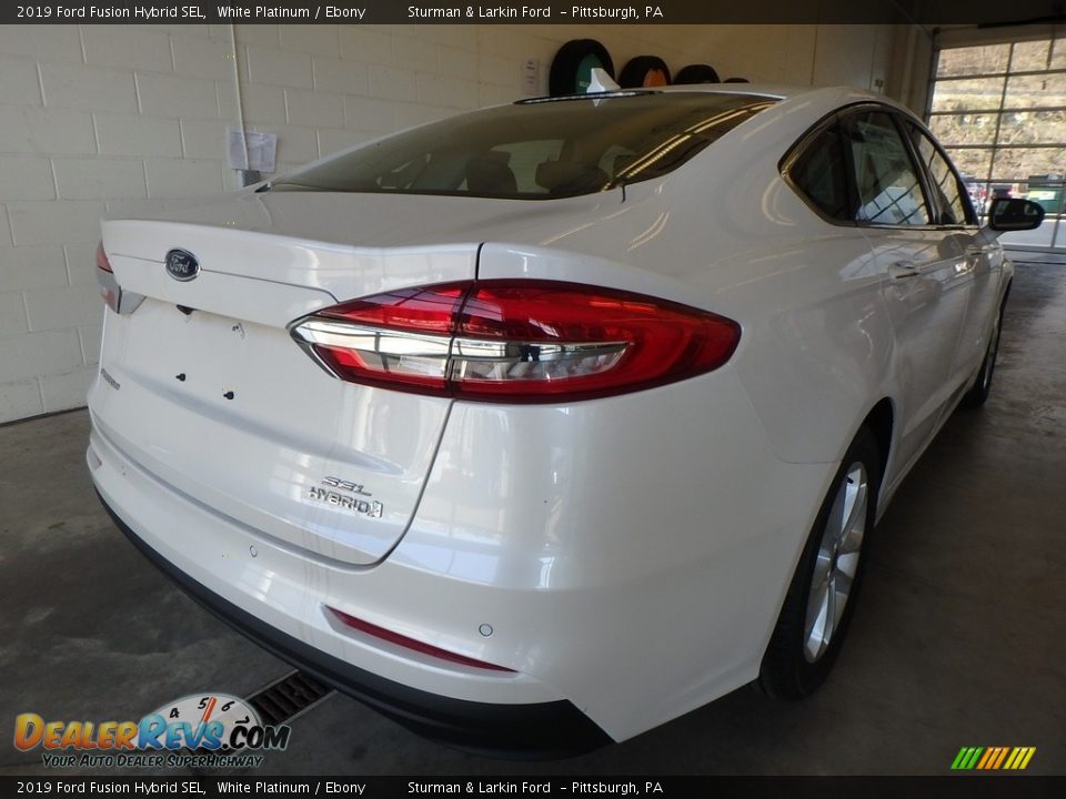 2019 Ford Fusion Hybrid SEL White Platinum / Ebony Photo #2