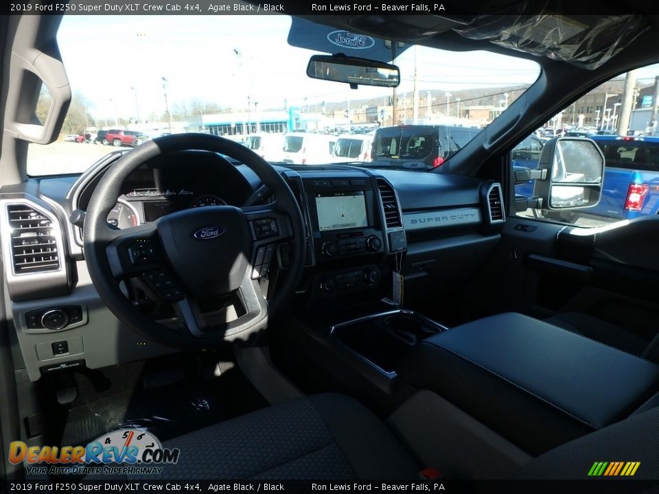 2019 Ford F250 Super Duty XLT Crew Cab 4x4 Agate Black / Black Photo #12