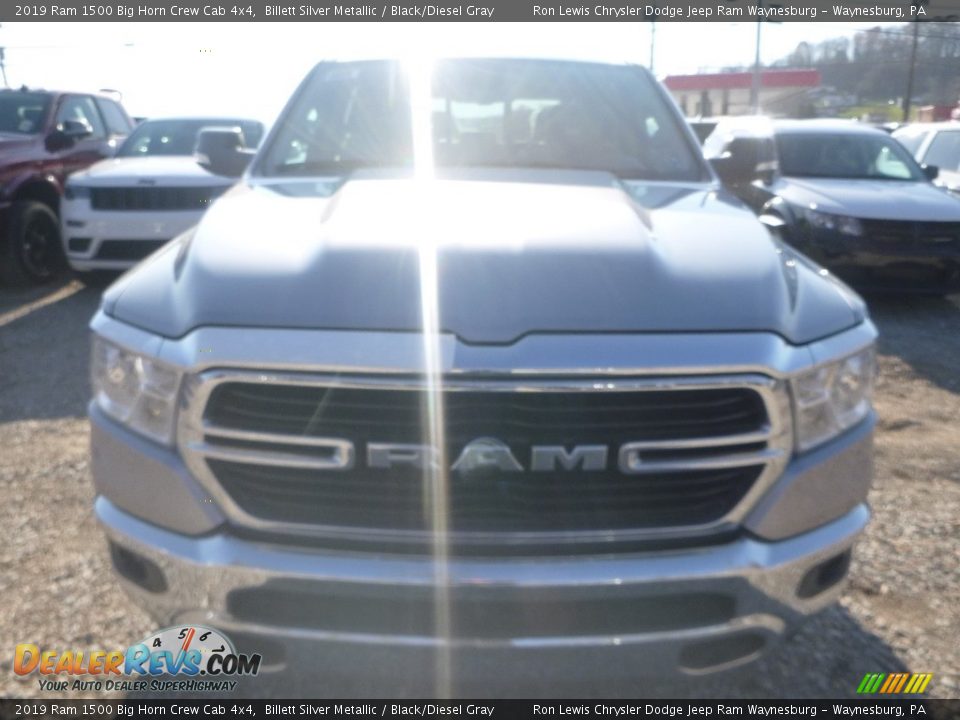 2019 Ram 1500 Big Horn Crew Cab 4x4 Billett Silver Metallic / Black/Diesel Gray Photo #8