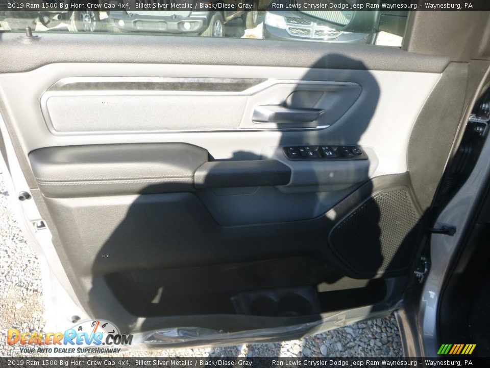 2019 Ram 1500 Big Horn Crew Cab 4x4 Billett Silver Metallic / Black/Diesel Gray Photo #15