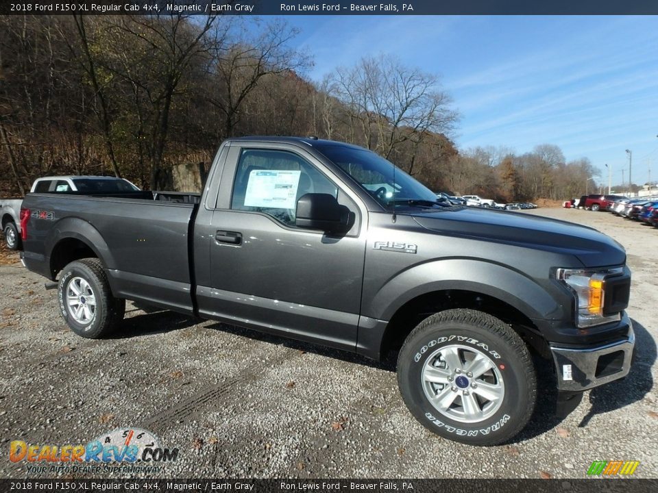 2018 Ford F150 XL Regular Cab 4x4 Magnetic / Earth Gray Photo #11