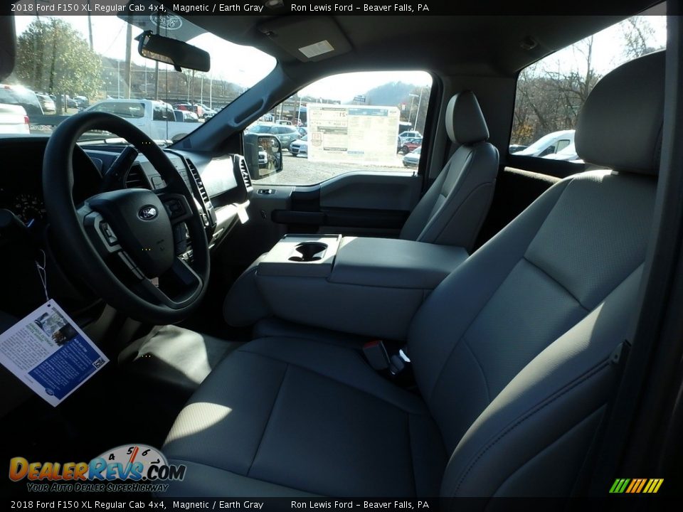 2018 Ford F150 XL Regular Cab 4x4 Magnetic / Earth Gray Photo #13