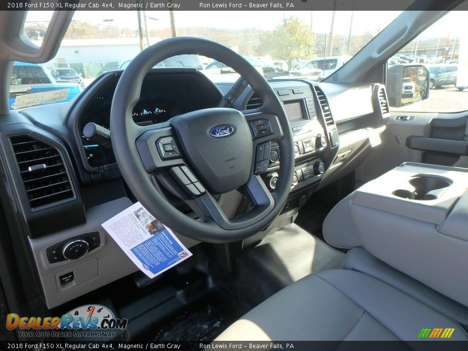 2018 Ford F150 XL Regular Cab 4x4 Magnetic / Earth Gray Photo #15