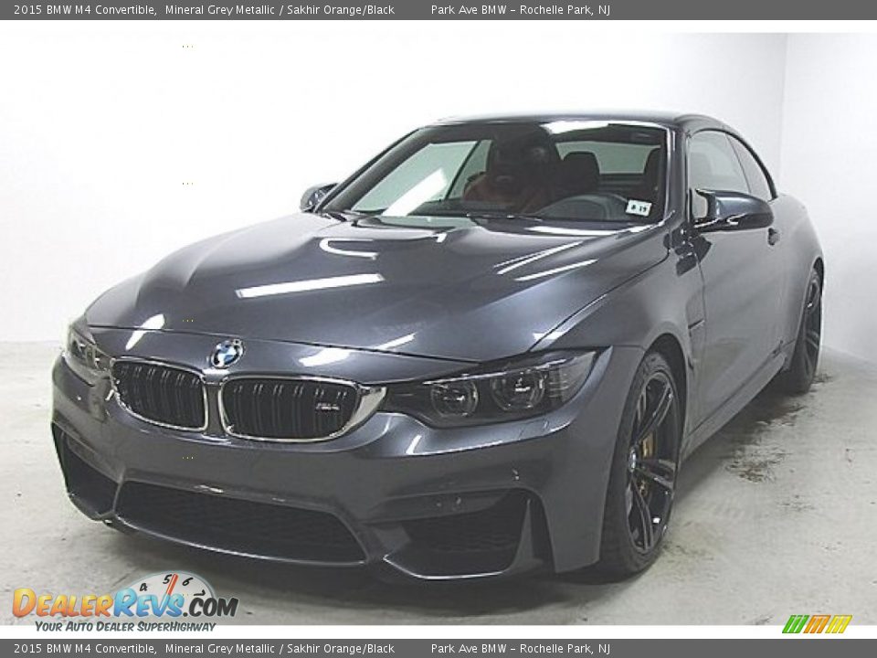 2015 BMW M4 Convertible Mineral Grey Metallic / Sakhir Orange/Black Photo #1