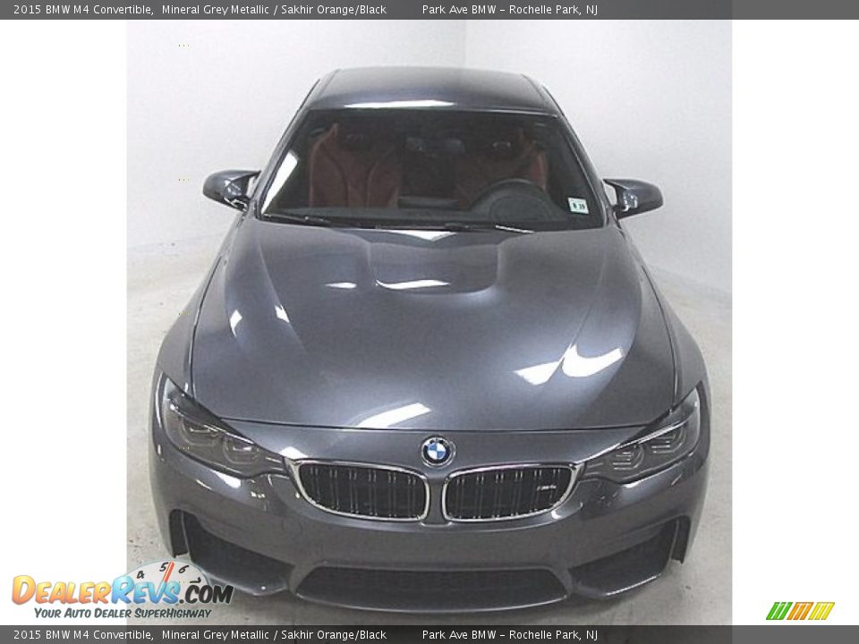 2015 BMW M4 Convertible Mineral Grey Metallic / Sakhir Orange/Black Photo #6