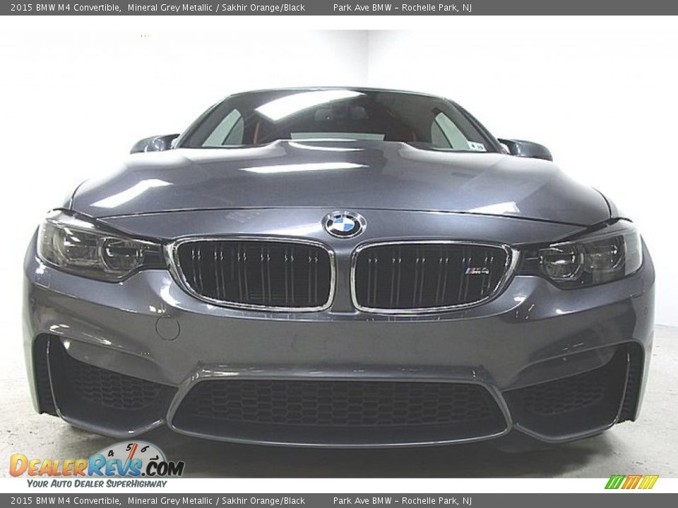 2015 BMW M4 Convertible Mineral Grey Metallic / Sakhir Orange/Black Photo #7