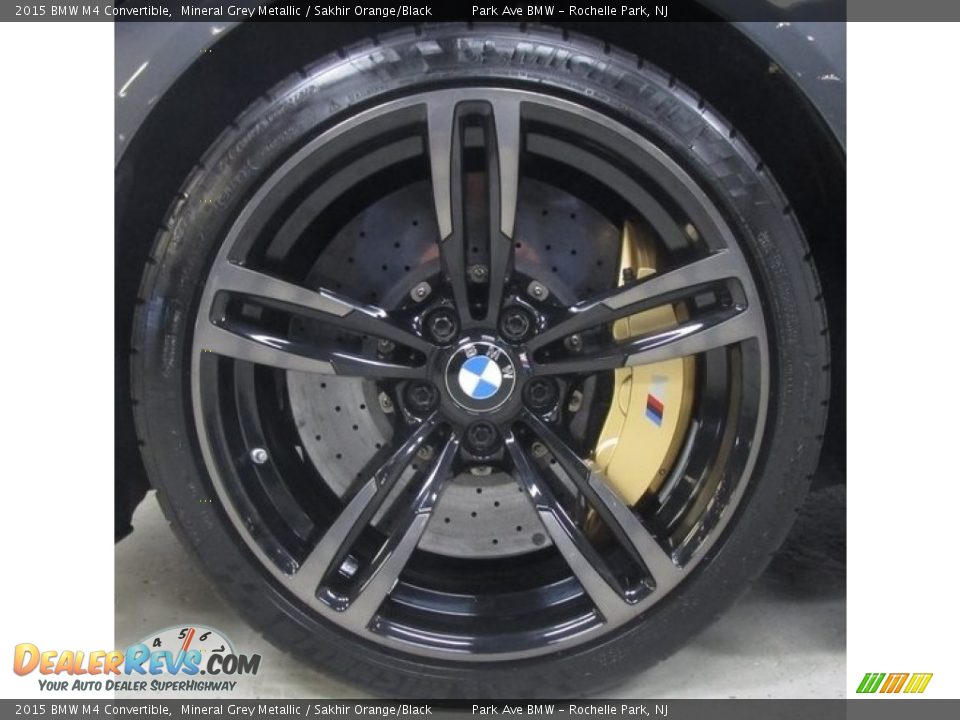 2015 BMW M4 Convertible Mineral Grey Metallic / Sakhir Orange/Black Photo #26