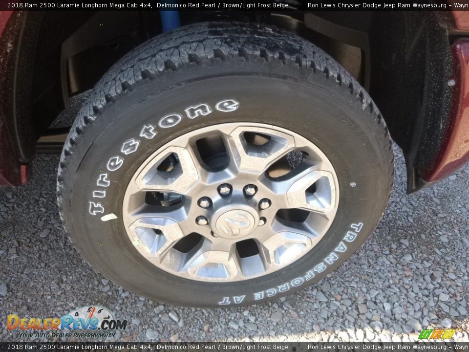 2018 Ram 2500 Laramie Longhorn Mega Cab 4x4 Delmonico Red Pearl / Brown/Light Frost Beige Photo #9