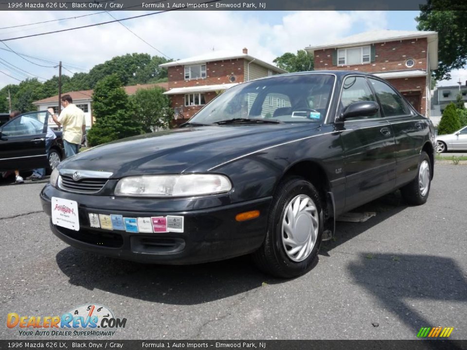 1996 Mazda 626 LX Black Onyx / Gray Photo #1