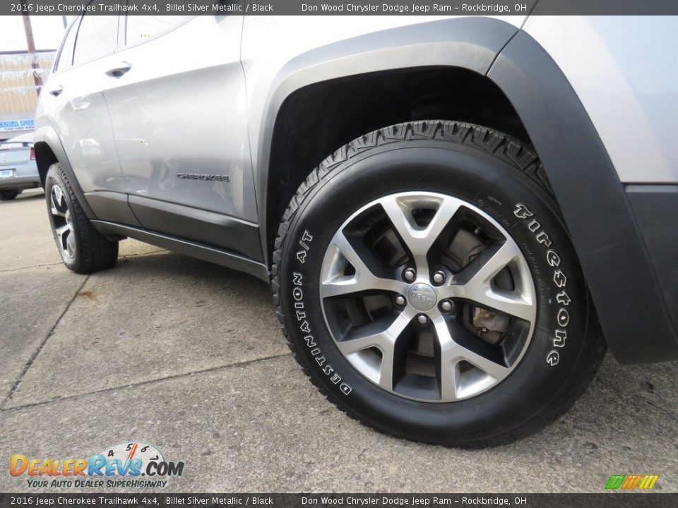 2016 Jeep Cherokee Trailhawk 4x4 Billet Silver Metallic / Black Photo #3