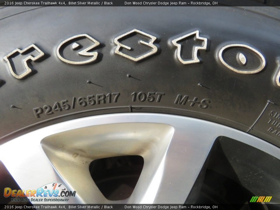 2016 Jeep Cherokee Trailhawk 4x4 Billet Silver Metallic / Black Photo #4