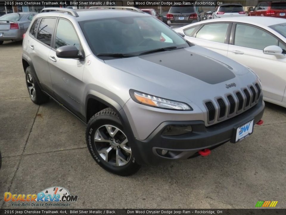 2016 Jeep Cherokee Trailhawk 4x4 Billet Silver Metallic / Black Photo #5