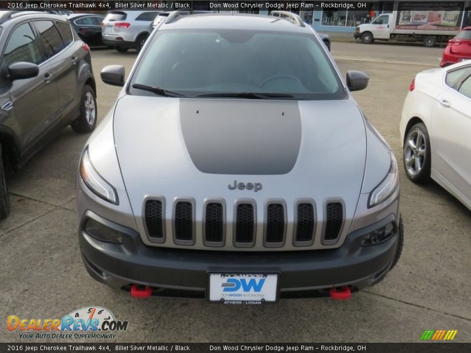 2016 Jeep Cherokee Trailhawk 4x4 Billet Silver Metallic / Black Photo #6