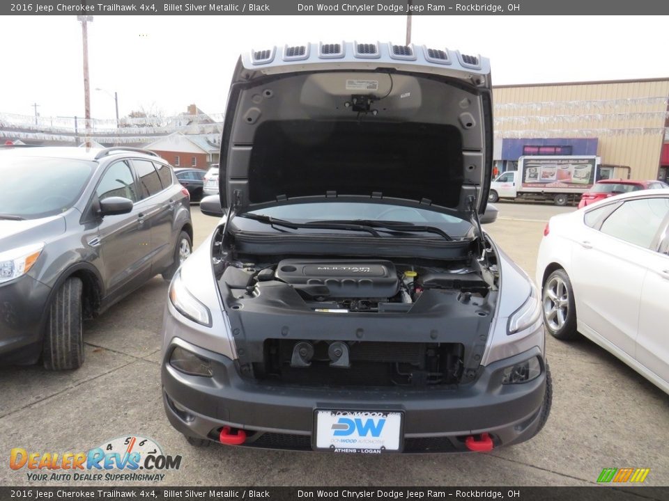 2016 Jeep Cherokee Trailhawk 4x4 Billet Silver Metallic / Black Photo #7