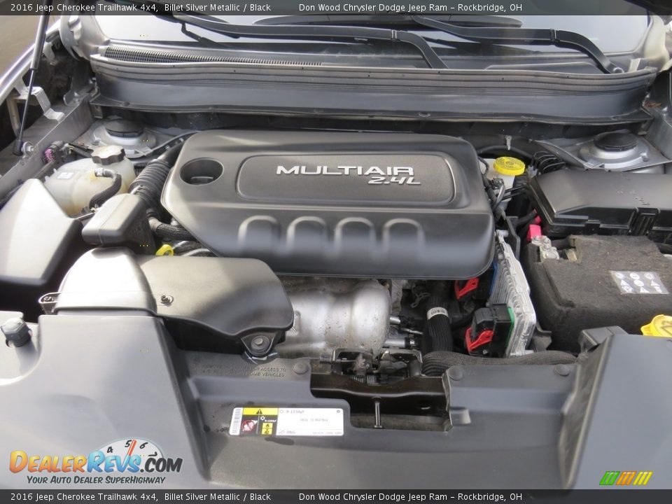 2016 Jeep Cherokee Trailhawk 4x4 Billet Silver Metallic / Black Photo #8