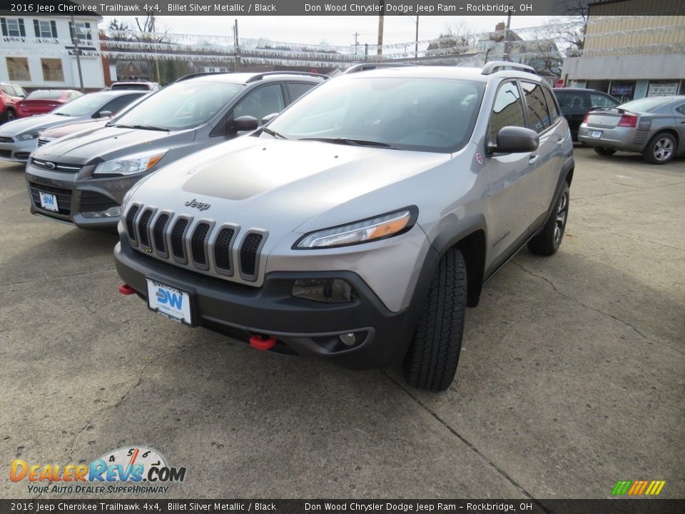 2016 Jeep Cherokee Trailhawk 4x4 Billet Silver Metallic / Black Photo #9