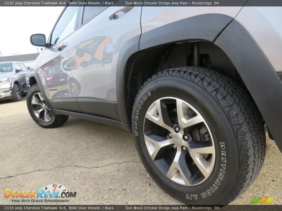 2016 Jeep Cherokee Trailhawk 4x4 Billet Silver Metallic / Black Photo #11