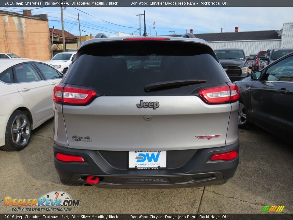2016 Jeep Cherokee Trailhawk 4x4 Billet Silver Metallic / Black Photo #13