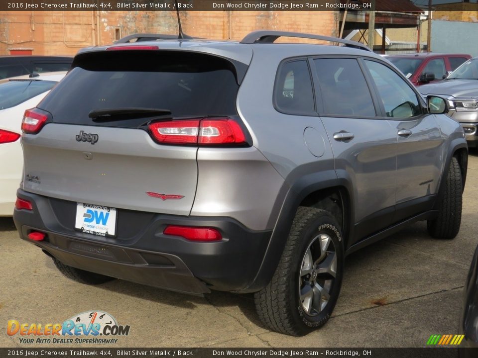 2016 Jeep Cherokee Trailhawk 4x4 Billet Silver Metallic / Black Photo #17