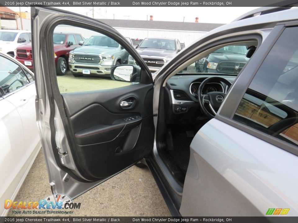 2016 Jeep Cherokee Trailhawk 4x4 Billet Silver Metallic / Black Photo #19