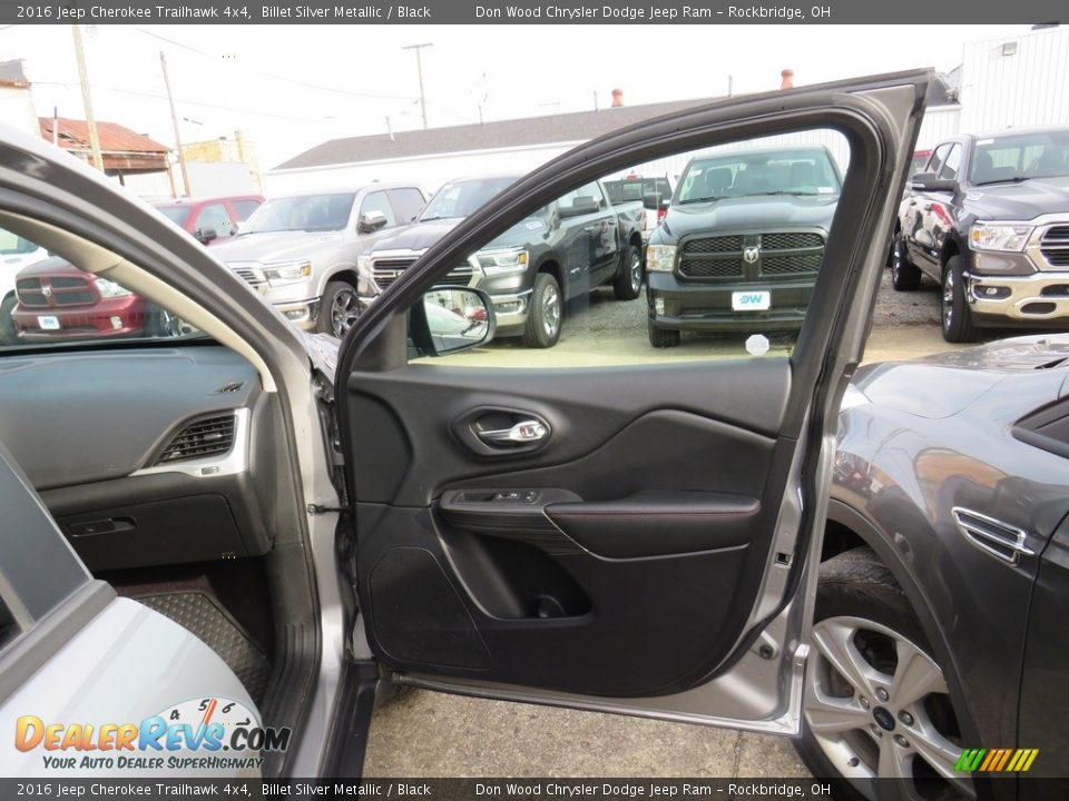 2016 Jeep Cherokee Trailhawk 4x4 Billet Silver Metallic / Black Photo #27