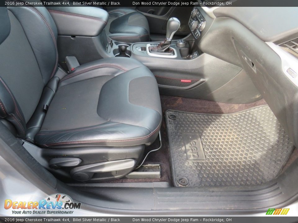 2016 Jeep Cherokee Trailhawk 4x4 Billet Silver Metallic / Black Photo #28