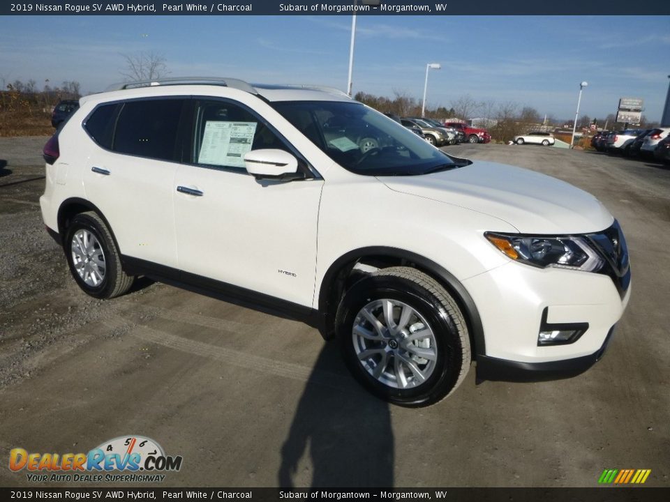 Pearl White 2019 Nissan Rogue SV AWD Hybrid Photo #1
