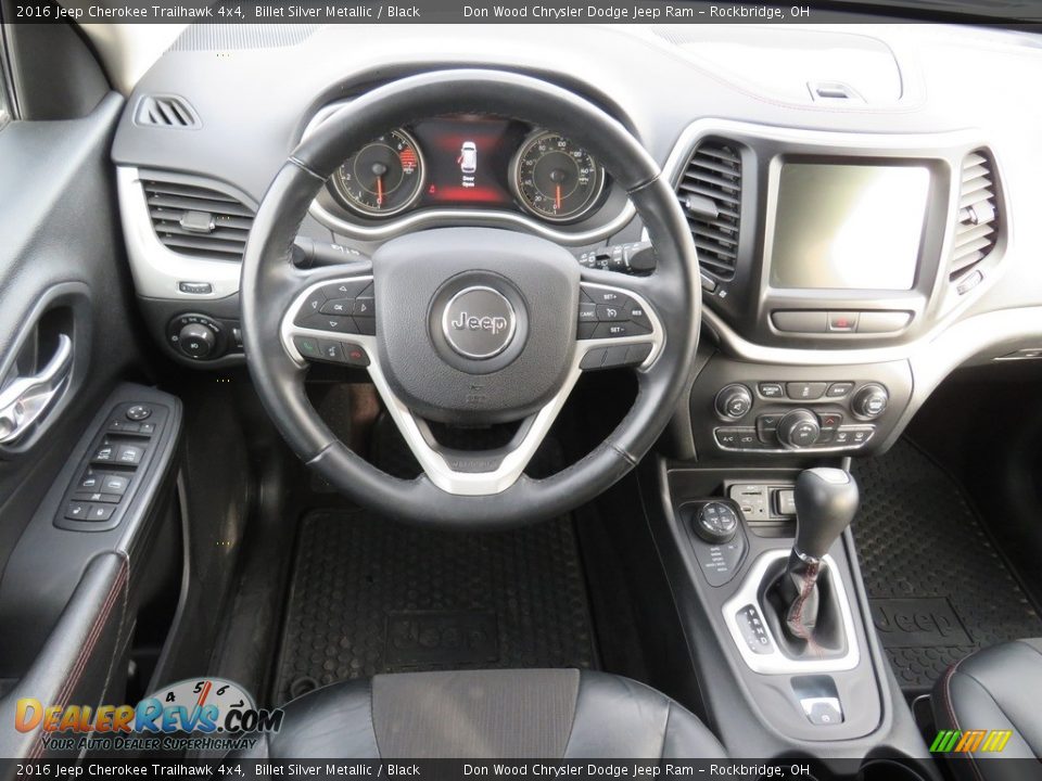 2016 Jeep Cherokee Trailhawk 4x4 Billet Silver Metallic / Black Photo #31