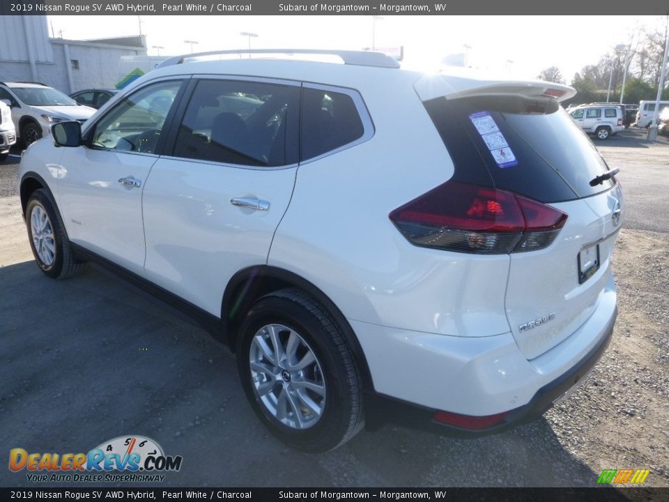 2019 Nissan Rogue SV AWD Hybrid Pearl White / Charcoal Photo #6