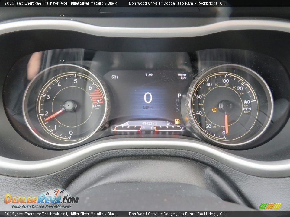 2016 Jeep Cherokee Trailhawk 4x4 Billet Silver Metallic / Black Photo #34